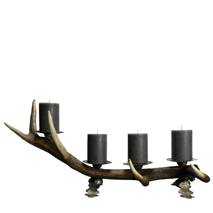 Kerzenhalter aus Geweih (Advent)