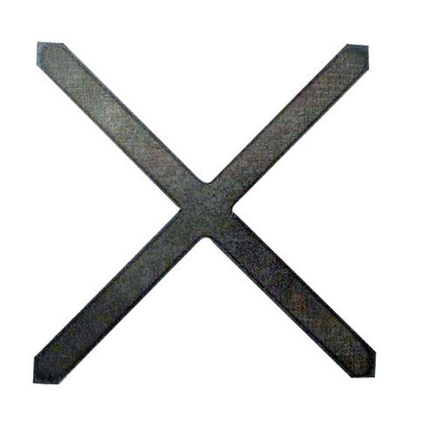 Zierkreuz 125 x 125 mm, 12 x 12 mm, glatt